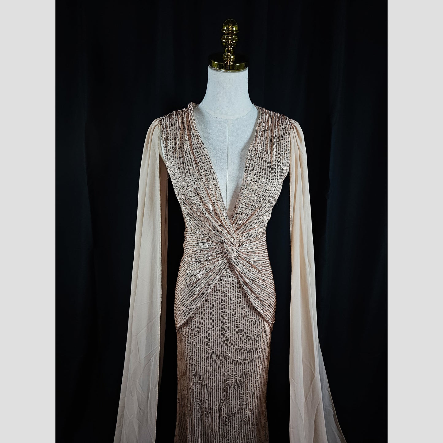 Glistening Goddess Evening Dress - Sparkle with Flair!