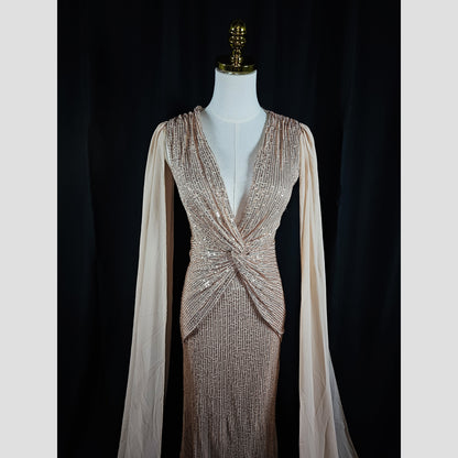 Glistening Goddess Evening Dress - Sparkle with Flair!