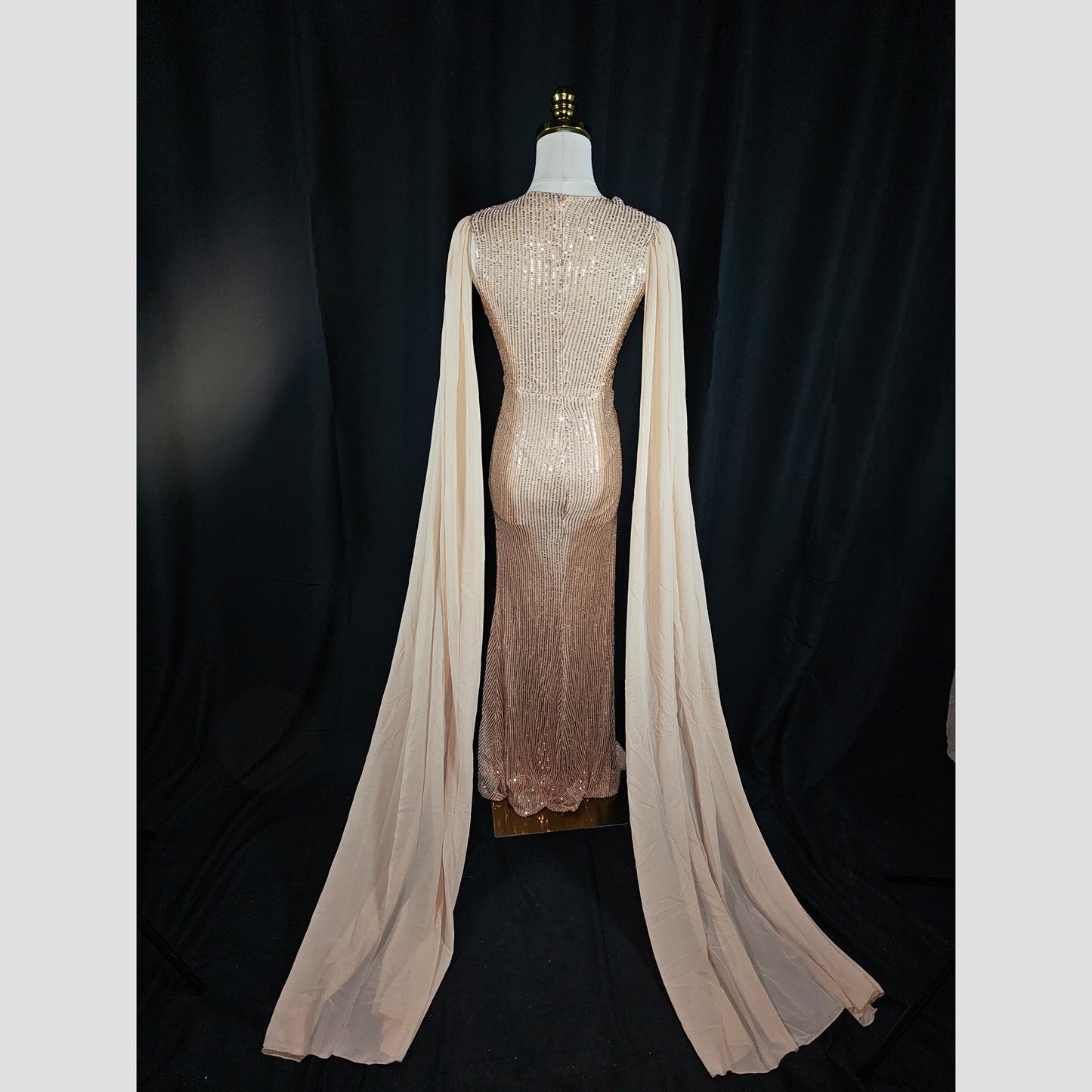 Glistening Goddess Evening Dress - Sparkle with Flair!
