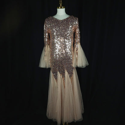 Glittering Rose Gold Gown of Dreams