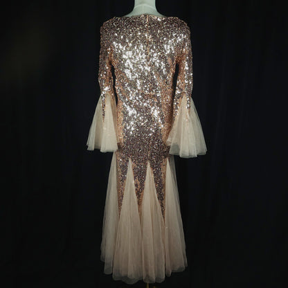 Glittering Rose Gold Gown of Dreams