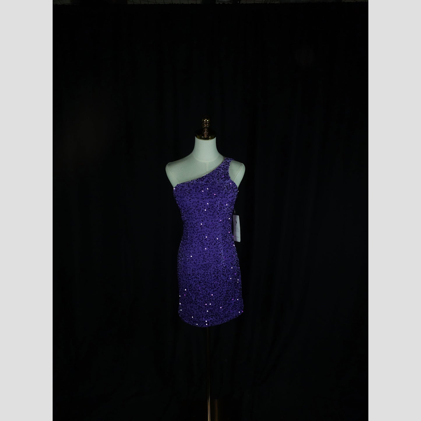 Twinkle Twilight One-Shoulder Party Dress