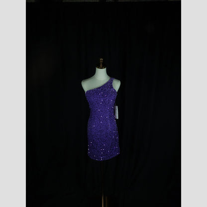 Twinkle Twilight One-Shoulder Party Dress