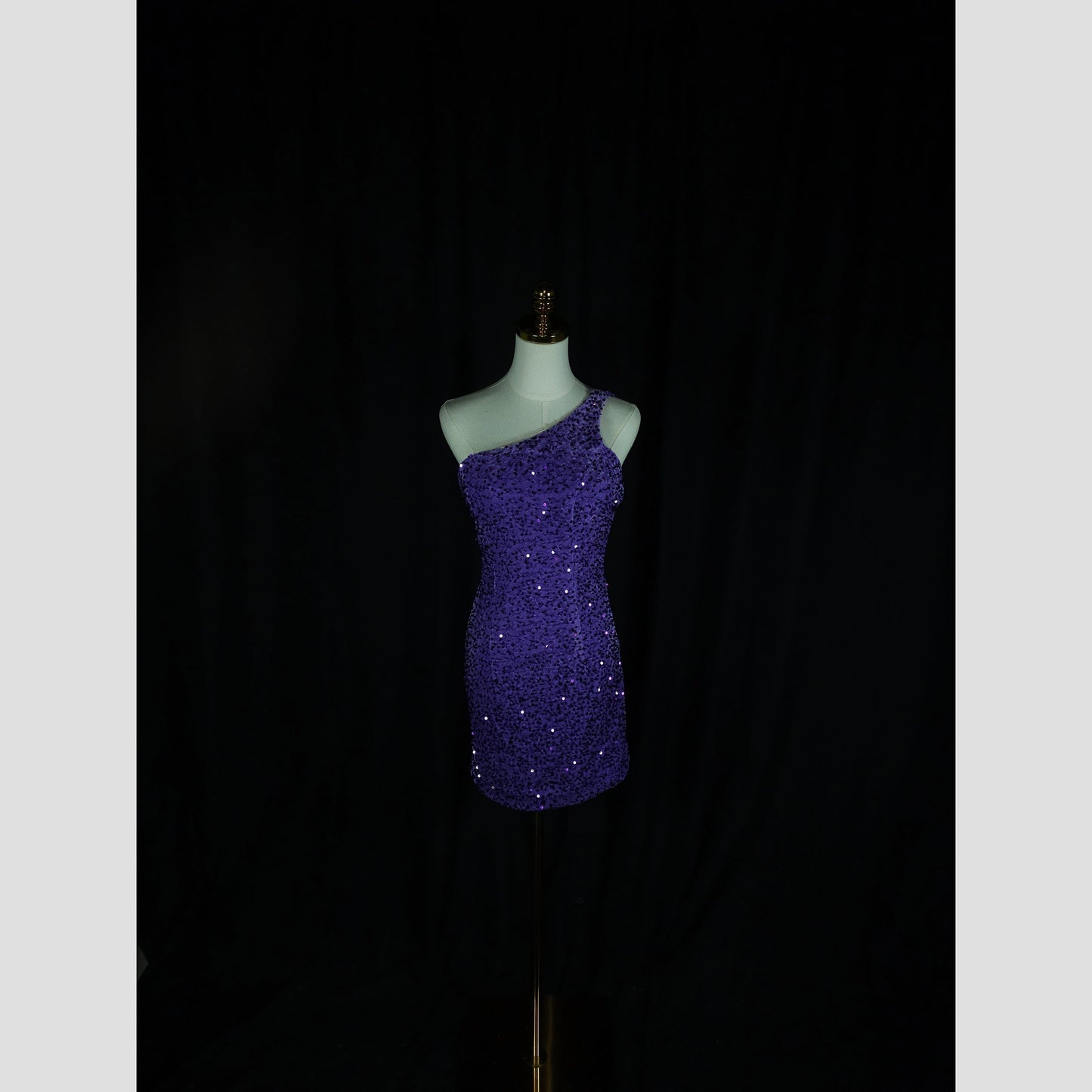 Twinkle Twilight One-Shoulder Party Dress
