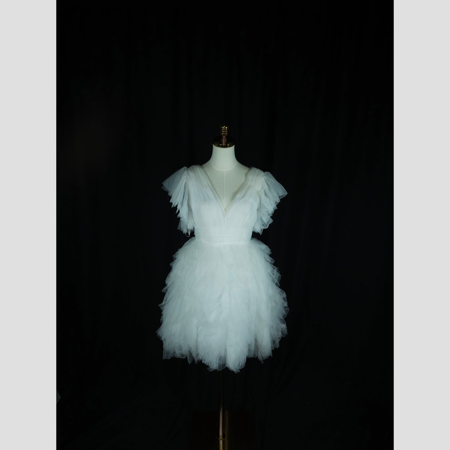 Cloud Nine Ruffled Tulle Dress: Float Like a Feather