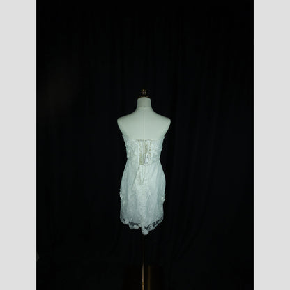 Whimsical White Lace Dream Wedding/Redeption Dress – Float Into Style!