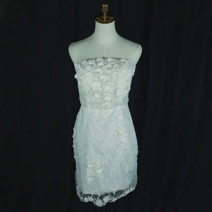 Whimsical White Lace Dream Wedding/Redeption Dress – Float Into Style!