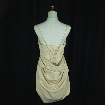 Creamy Dreamy Draped Delight Dress