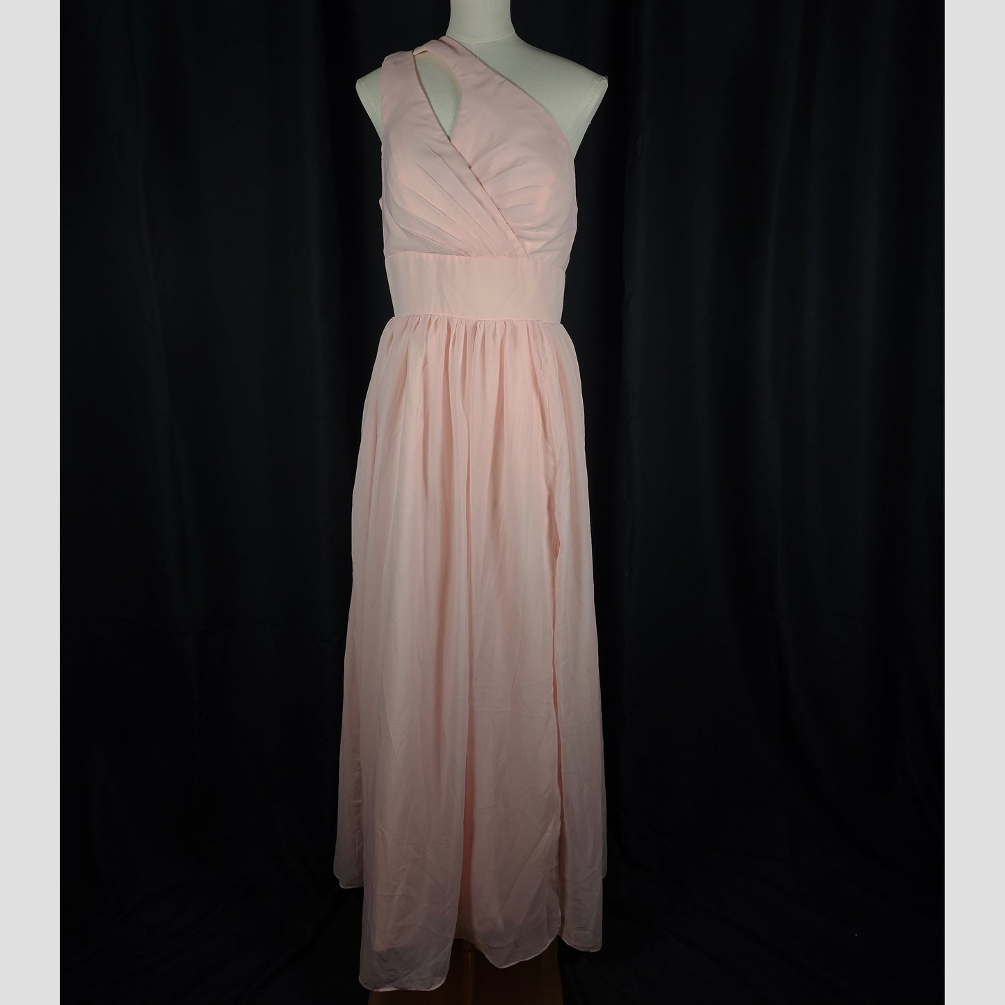 One-Shoulder Whimsy Maxi Dress - Perfectly Pink for Every Occasion!