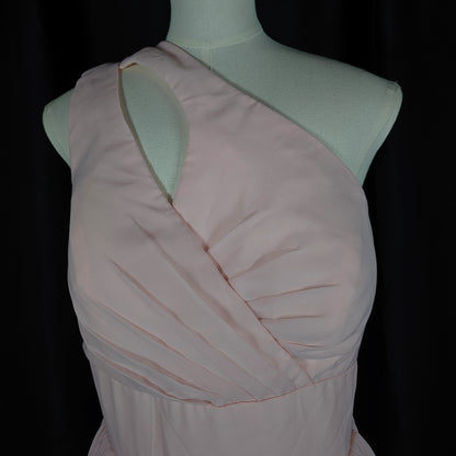 One-Shoulder Whimsy Maxi Dress - Perfectly Pink for Every Occasion!