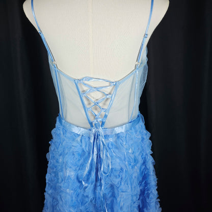 Whimsical Blue Petal Gown – Your Fairy Tale Awaits!