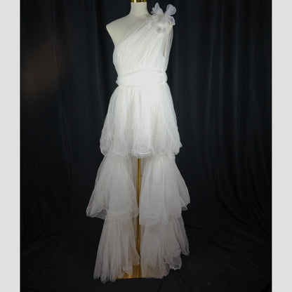 Whimsical Wonder: The One-Shoulder Tulle Dream Dress