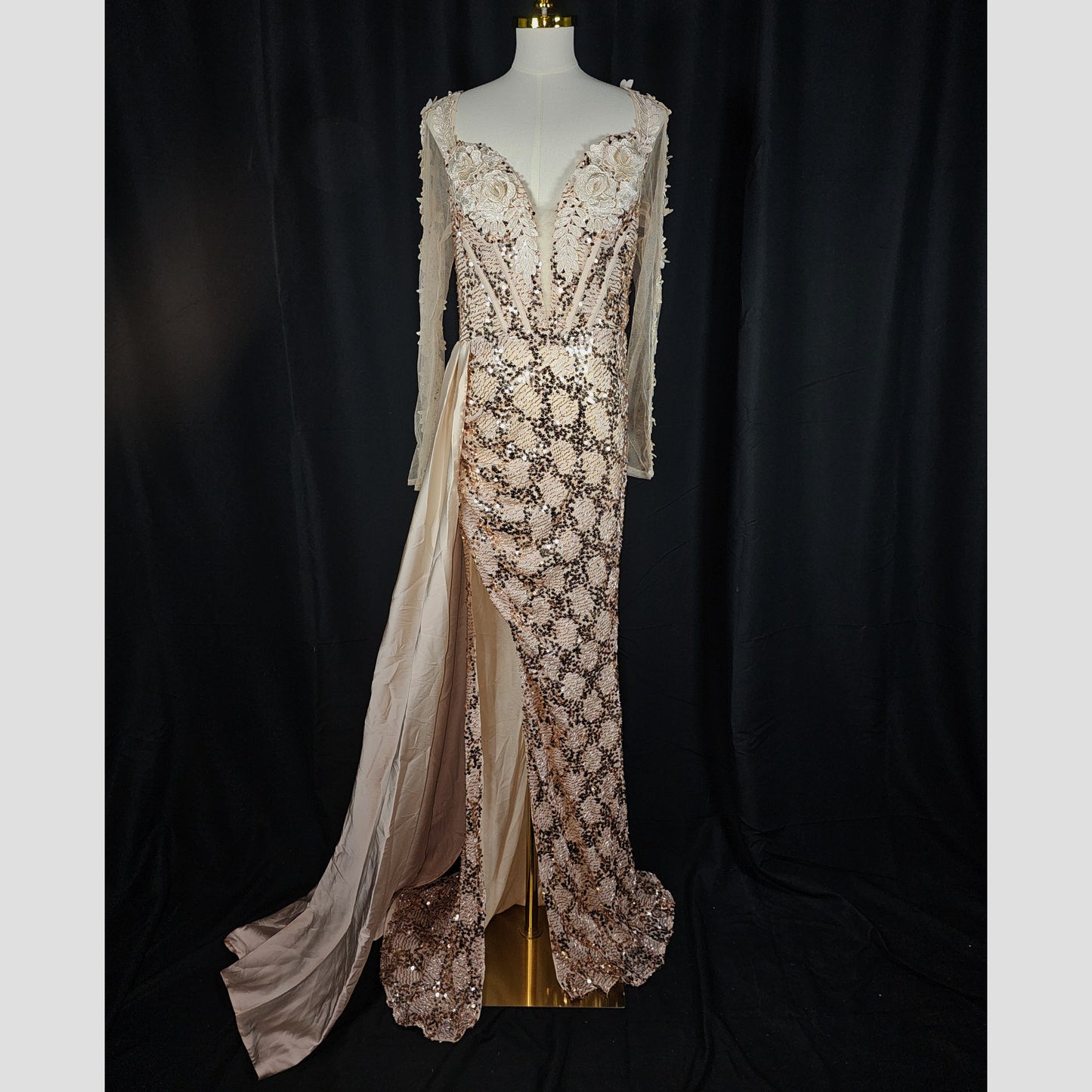 Glimmering Gold Goddess Gown - Shine On and Stand Out!