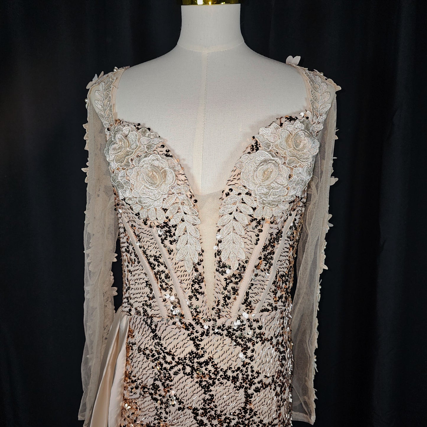 Glimmering Gold Goddess Gown - Shine On and Stand Out!