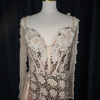Glimmering Gold Goddess Gown - Shine On and Stand Out!