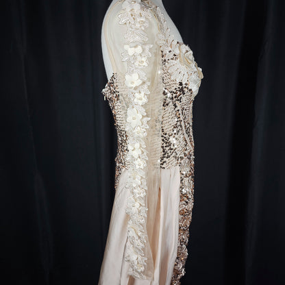 Glimmering Gold Goddess Gown - Shine On and Stand Out!