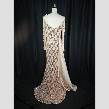 Glimmering Gold Goddess Gown - Shine On and Stand Out!
