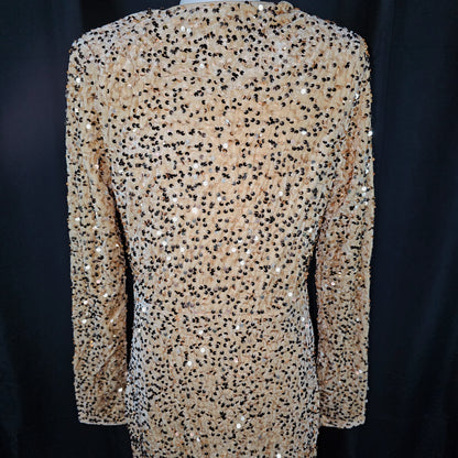 Glitz & Glamour Plus Size Sequin Evening Gown