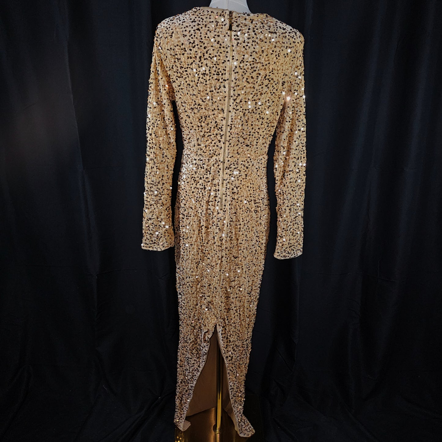 Glitz & Glamour Plus Size Sequin Evening Gown
