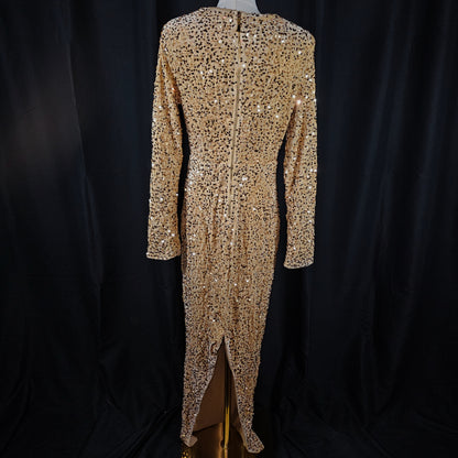 Glitz & Glamour Plus Size Sequin Evening Gown