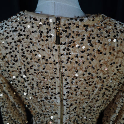 Glitz & Glamour Plus Size Sequin Evening Gown