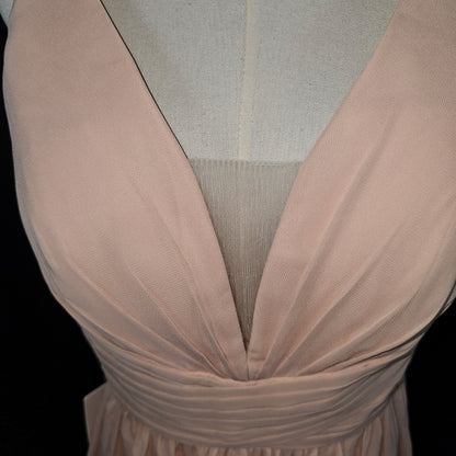 Blushing Belle Maxi Dress: Elegance with a Twist