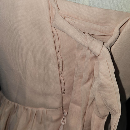 Blushing Belle Maxi Dress: Elegance with a Twist