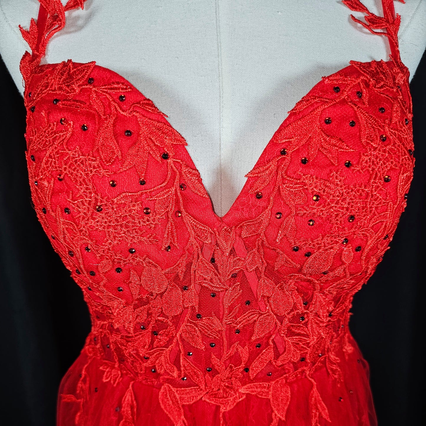 Flirty Fiesta Floral Lace Mini Dress
