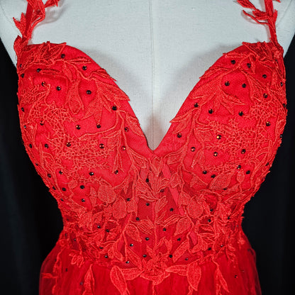 Flirty Fiesta Floral Lace Mini Dress