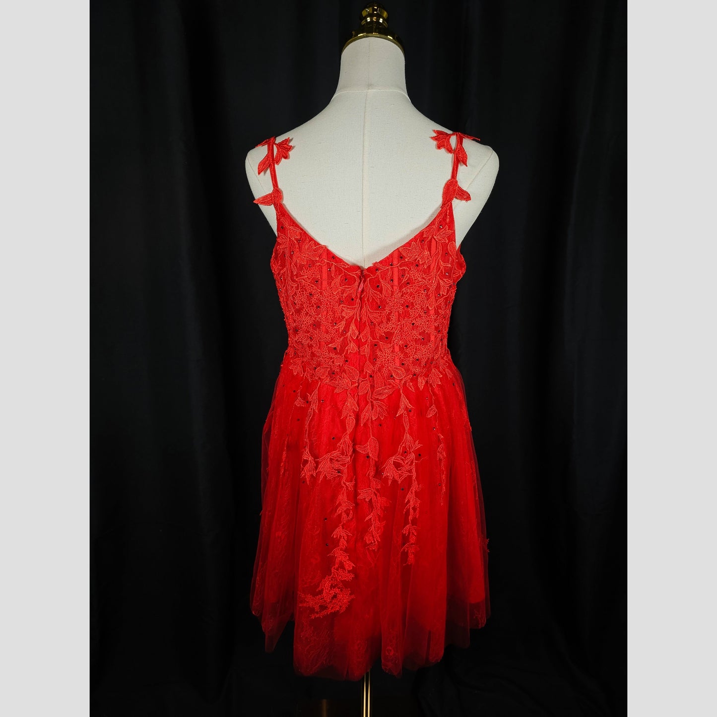Flirty Fiesta Floral Lace Mini Dress