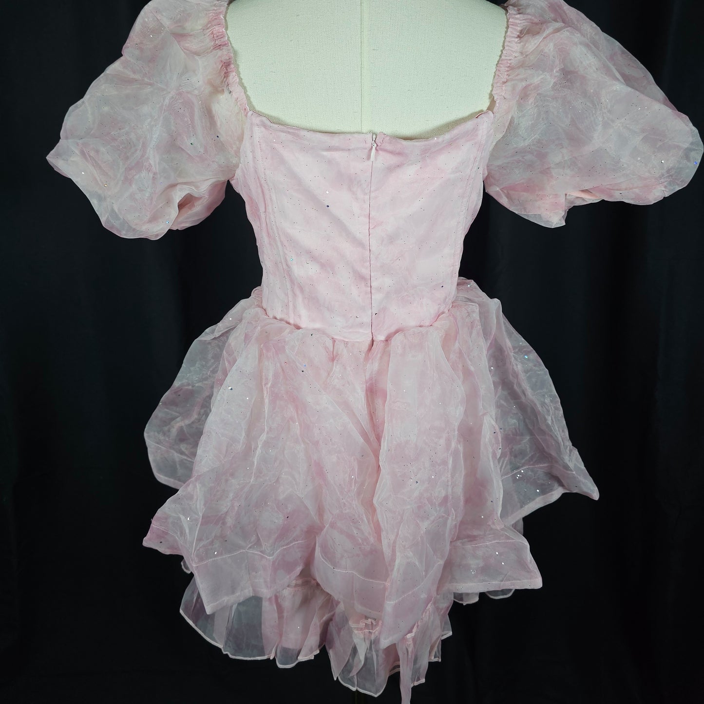 Whimsical Pink Puff Princess Dress