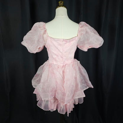 Whimsical Pink Puff Princess Dress