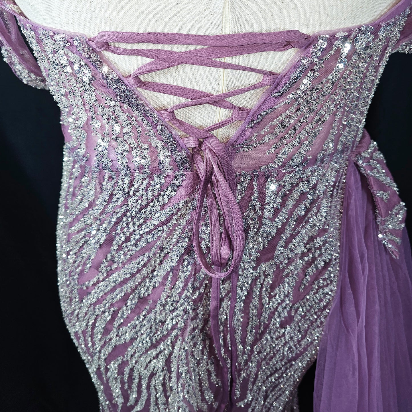 Glimmering Orchid Dream Evening Gown