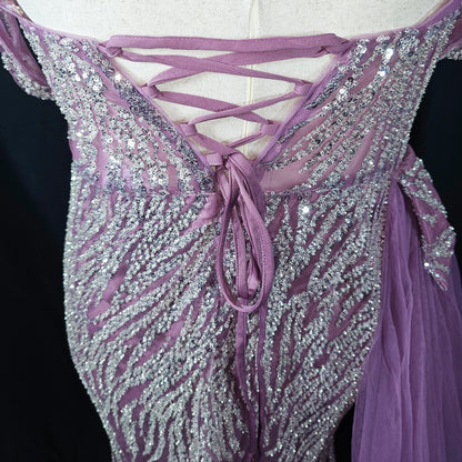 Glimmering Orchid Dream Evening Gown
