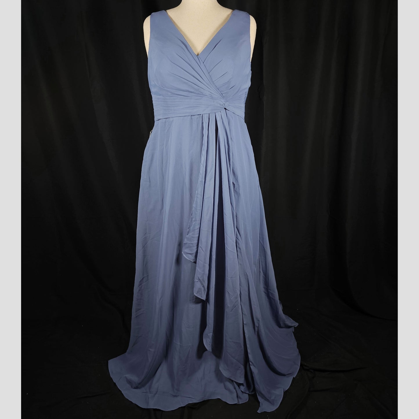Serenity Slate Maxi Dress: Flow with a Twist!