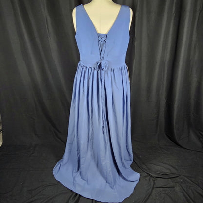 Serenity Slate Maxi Dress: Flow with a Twist!