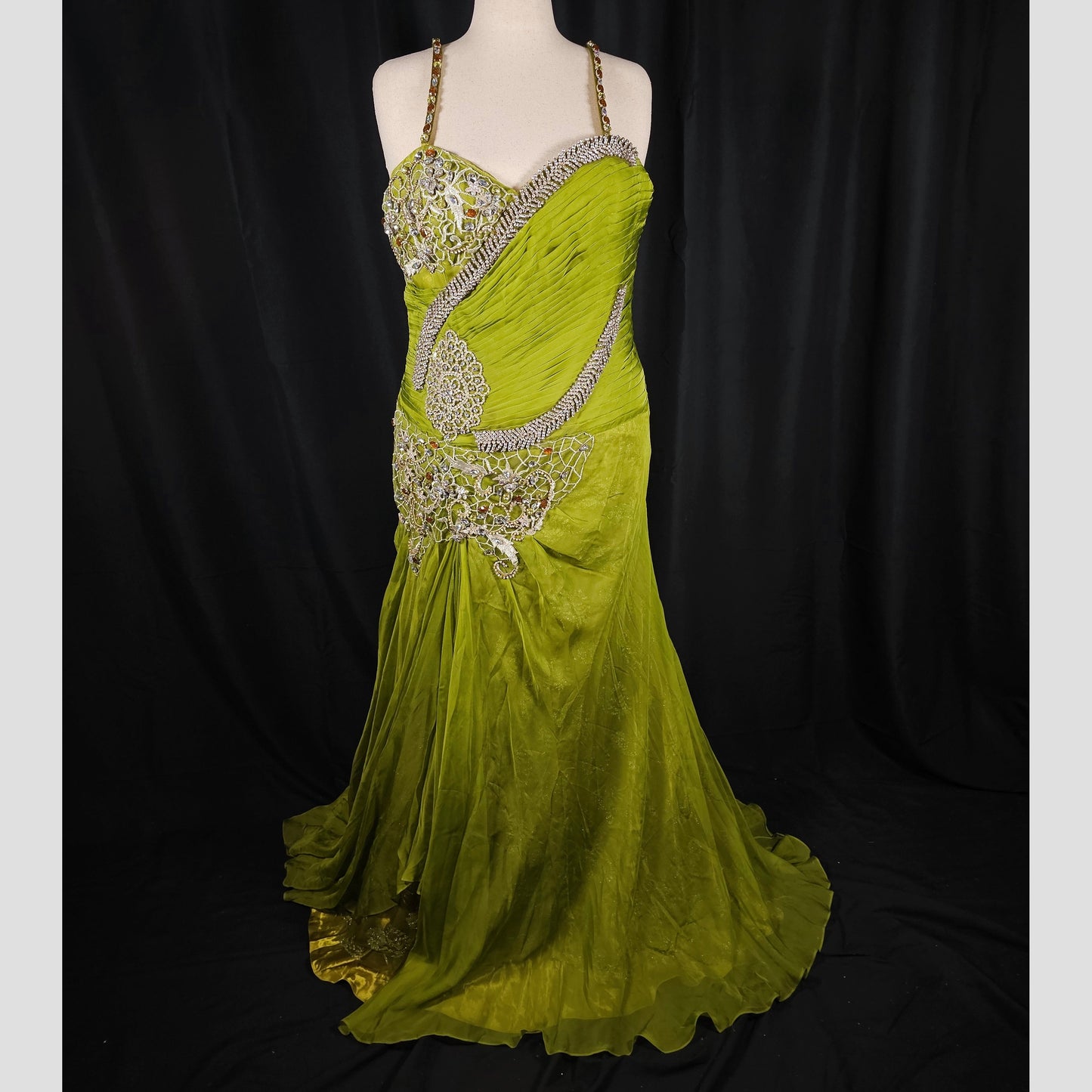 Lime Luxe: The Gleeful Glam Gown