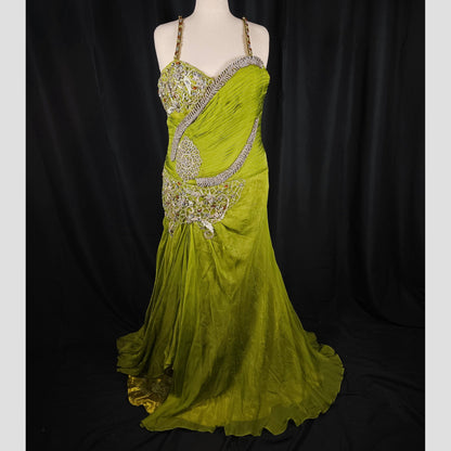 Lime Luxe: The Gleeful Glam Gown
