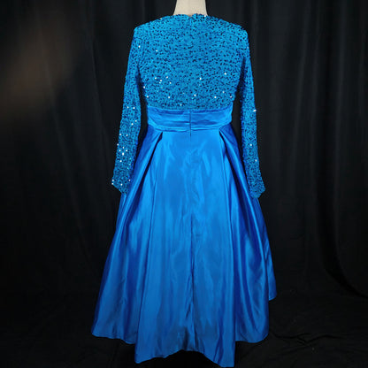 Sparkle & Shine: The Blue Diva Evening Dress