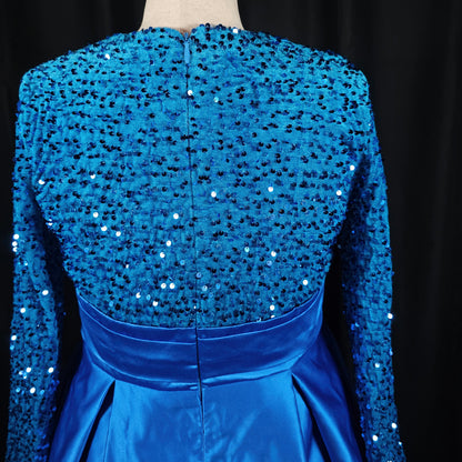 Sparkle & Shine: The Blue Diva Evening Dress
