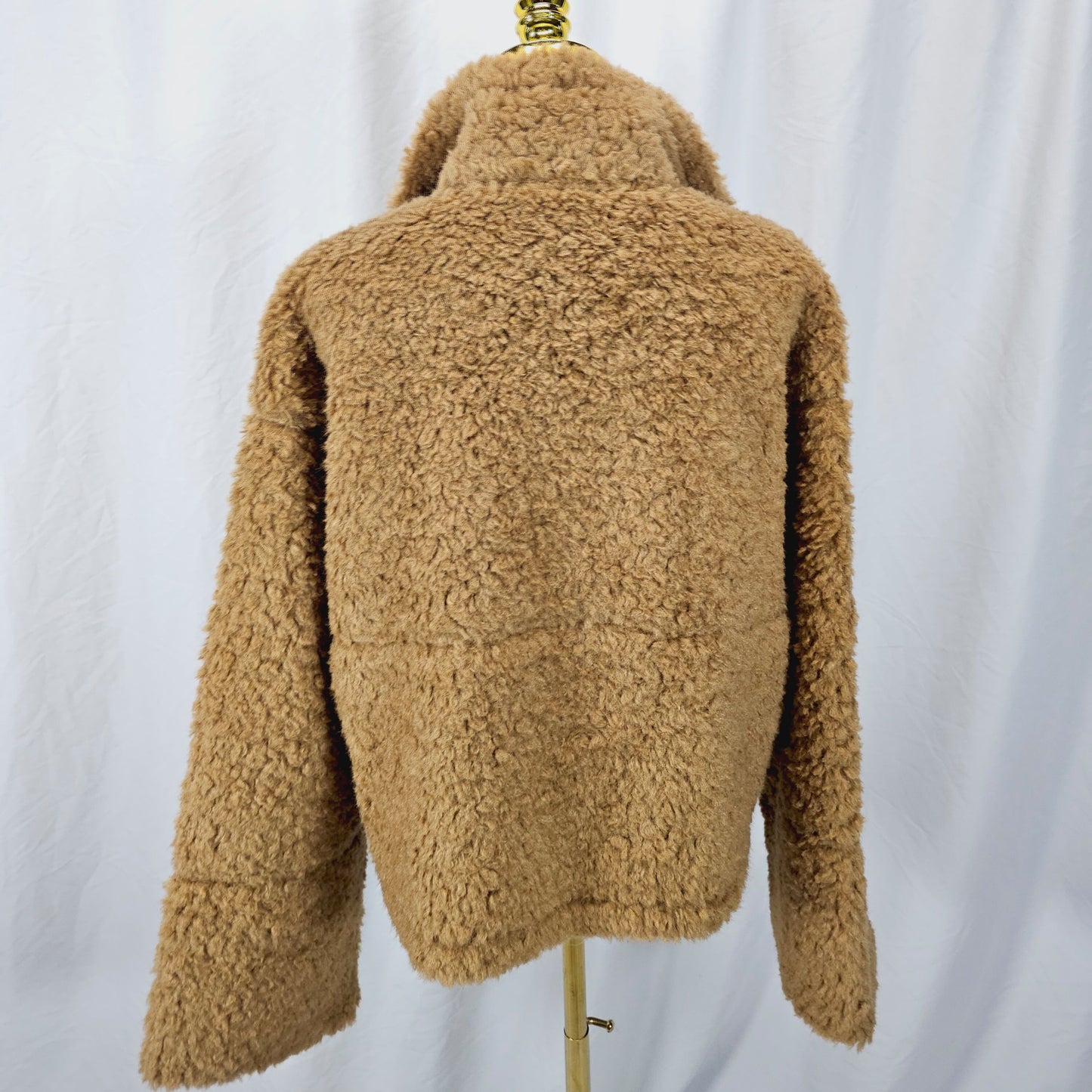 Fierce Cognac Reversible Shearling Jacket: Cozy Command for Every Adventure