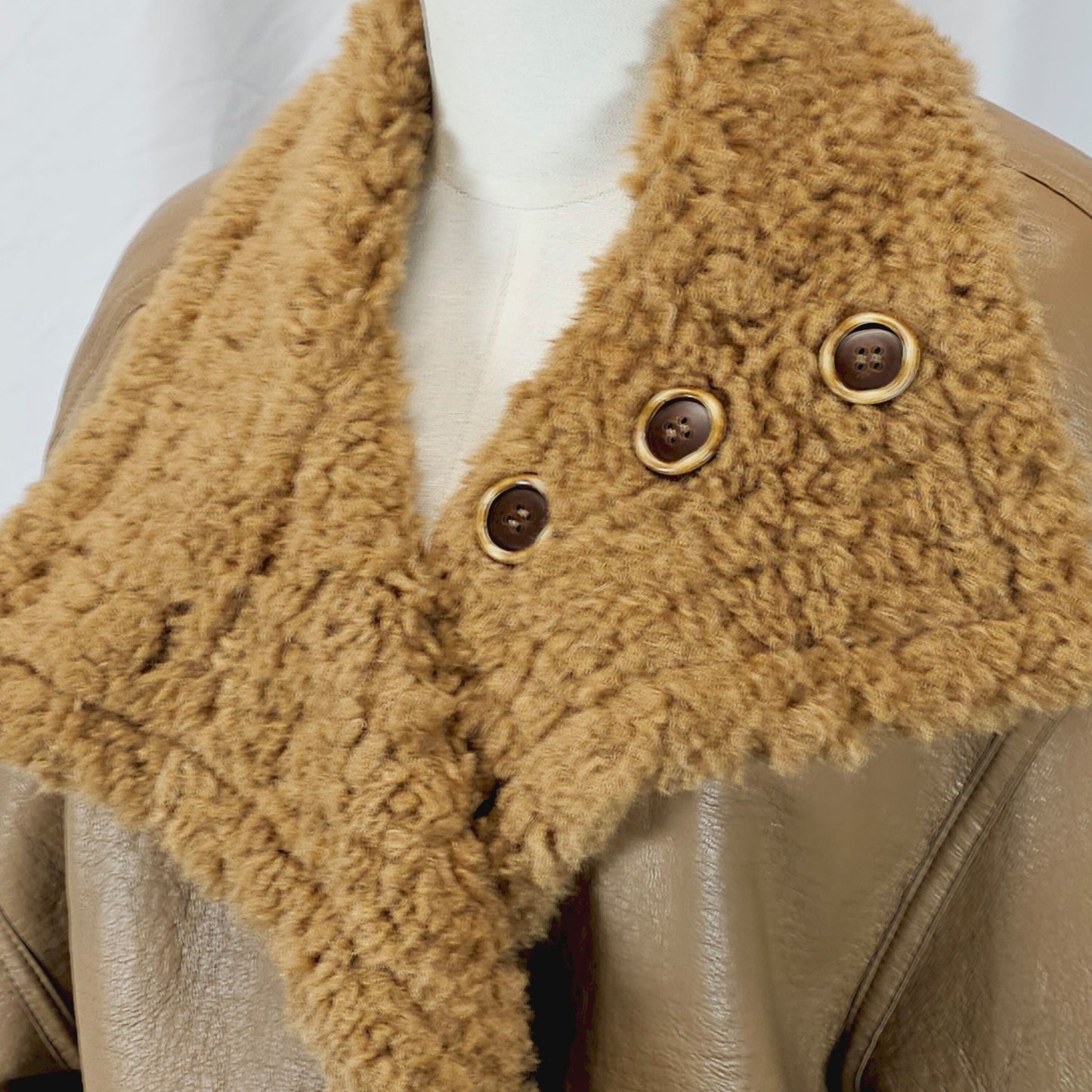Fierce Cognac Reversible Shearling Jacket: Cozy Command for Every Adventure