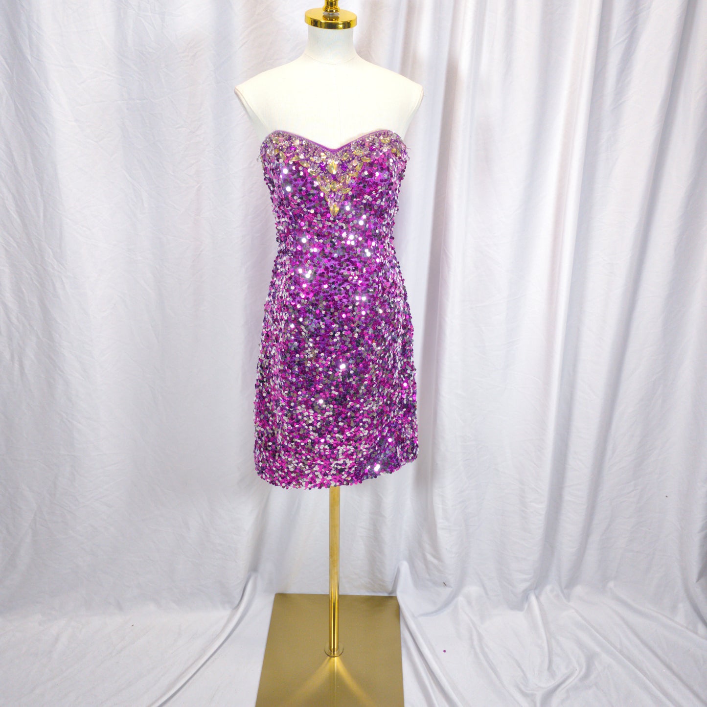 Dazzling Purple Sequin Dress - Ignite Your Night!