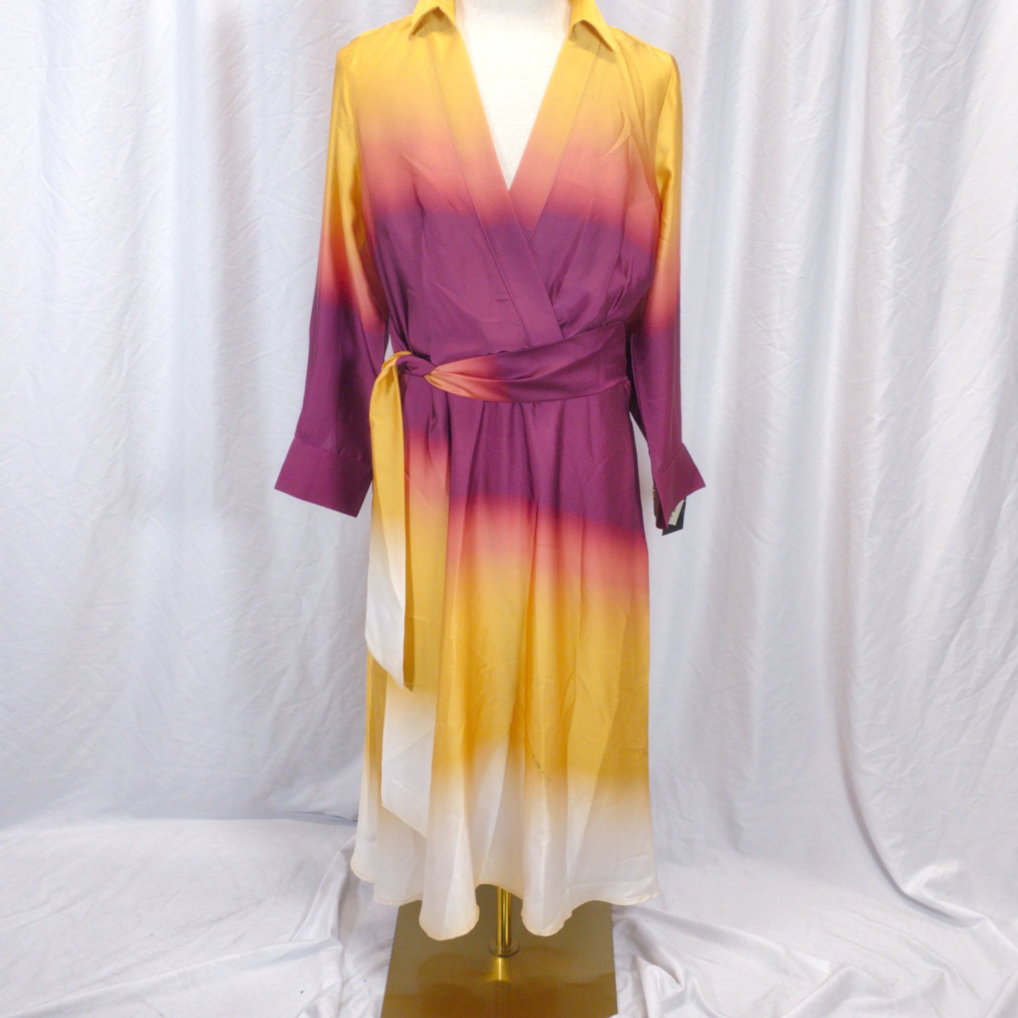 Sunset Satin Wrap Dress – Unleash Your Bold Spirit