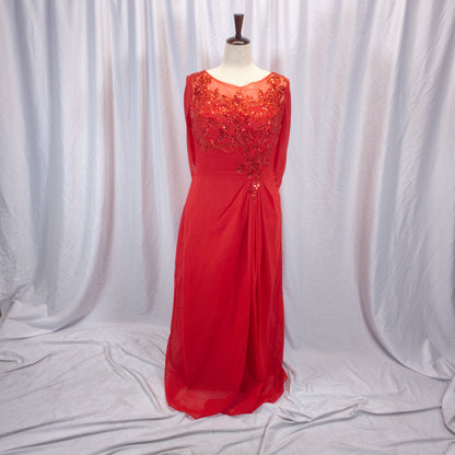 Dazzling Red Lace Glam Dress for Unforgettable Evenings