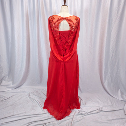 Dazzling Red Lace Glam Dress for Unforgettable Evenings