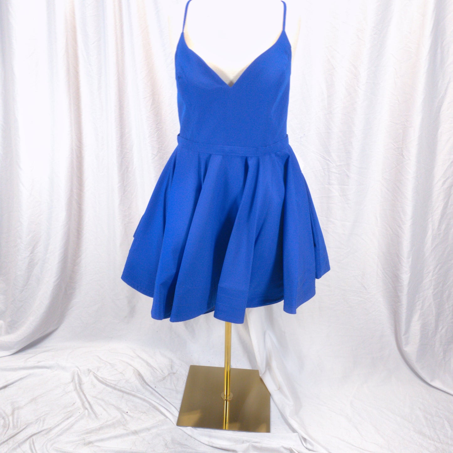 Daring Royal Blue Skater Dress for Flawless Nights Out