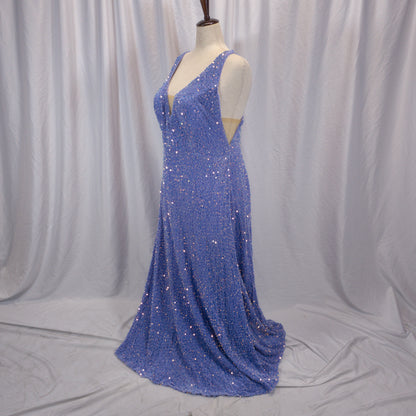 Dazzling Midnight Sequin Gown: Show-Stopping Glam