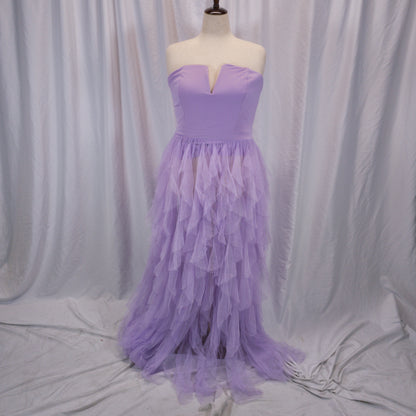 Dazzling Lavender Tulle Gown: Purple Power for Bold Entrances