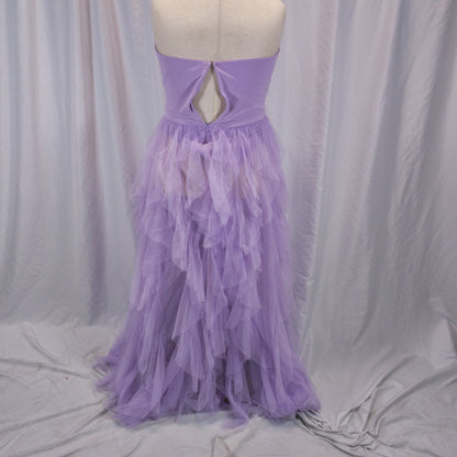 Dazzling Lavender Tulle Gown: Purple Power for Bold Entrances